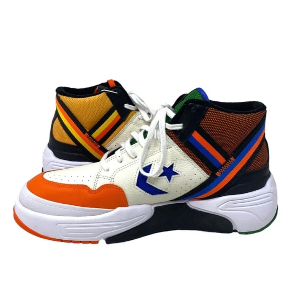 Converse Weapon CX High Top Orange Egret Leather Women's Size Sneakers 172657C